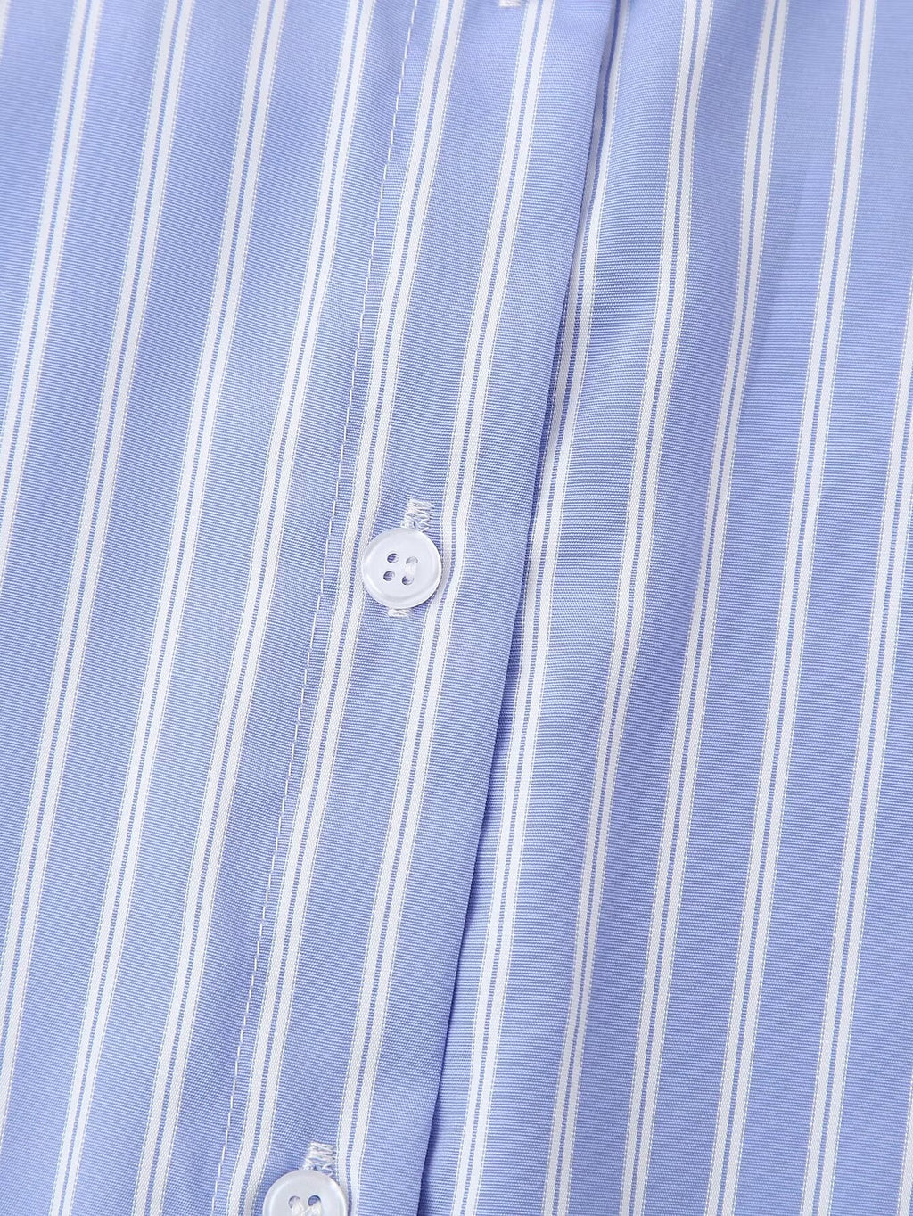 Women's Embroidered Floral Decorative Striped Shirt