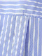 Women's Embroidered Floral Decorative Striped Shirt