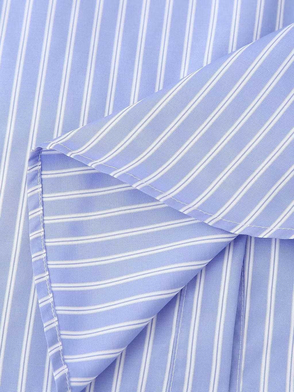Women's Embroidered Floral Decorative Striped Shirt