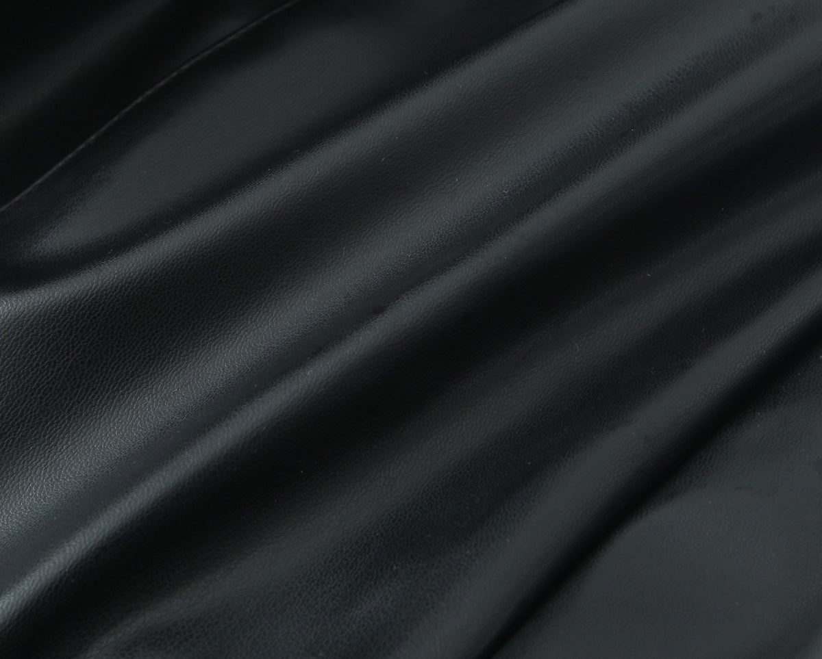 Sleeveless Faux-Leather Bodycon Mini Dress