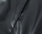 Sleeveless Faux-Leather Bodycon Mini Dress