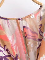for V-Neck Printed Dress