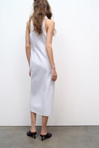 Off-Shoulder Collared Maxi Dress