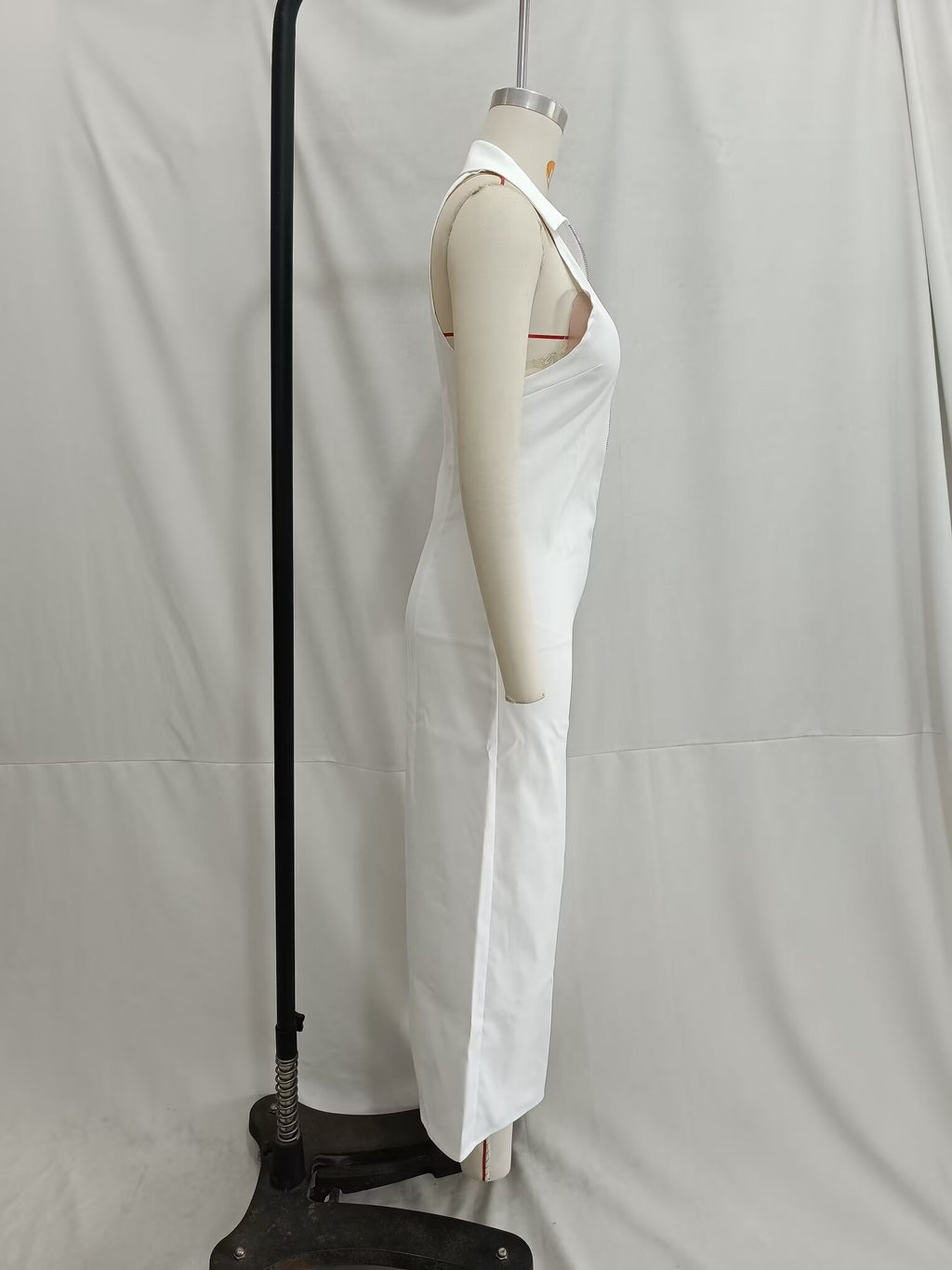 Off-Shoulder Collared Maxi Dress