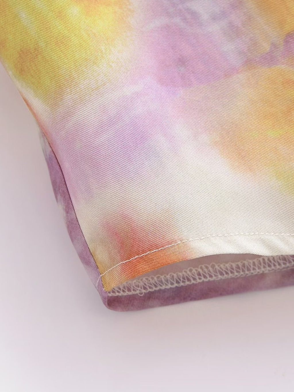 Women's Printed Silk Satin Textured Shirt