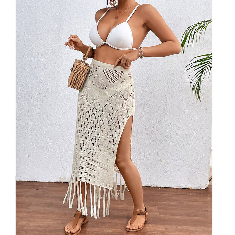 Slit Tassel Bikini Swimwear