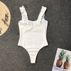 Solid Color Bikini Swimwear
