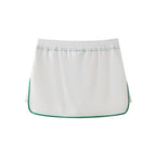 Bm Wind Waist Drawstring With Contrast Color Summer Skirt