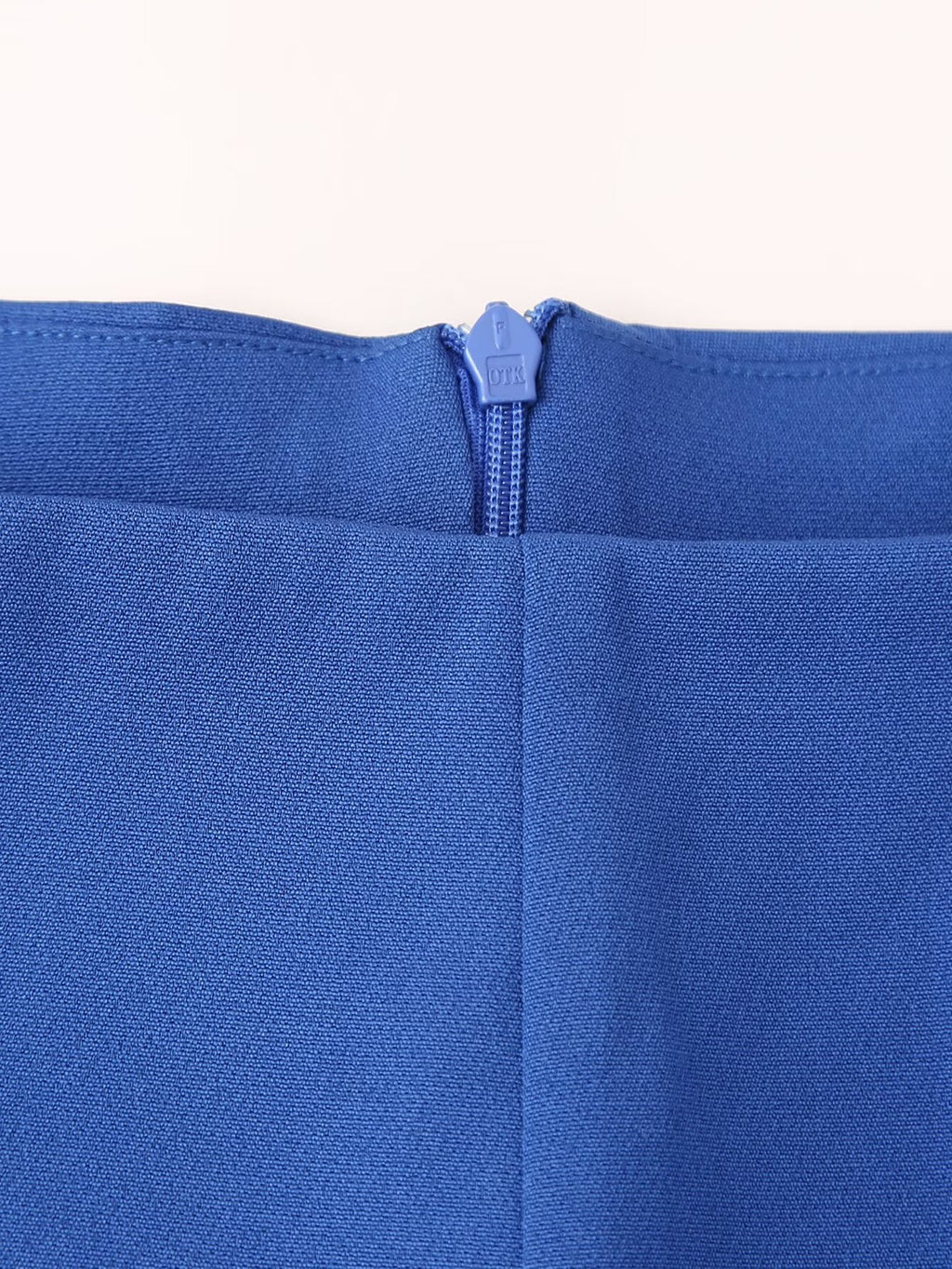 Blue Cross-Back A-Line Mini Dress