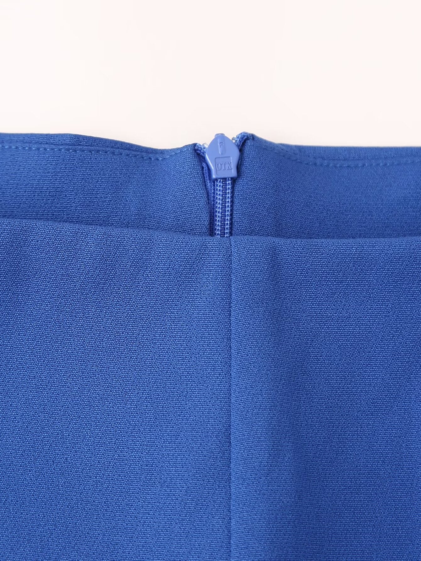 Blue Cross-Back A-Line Mini Dress
