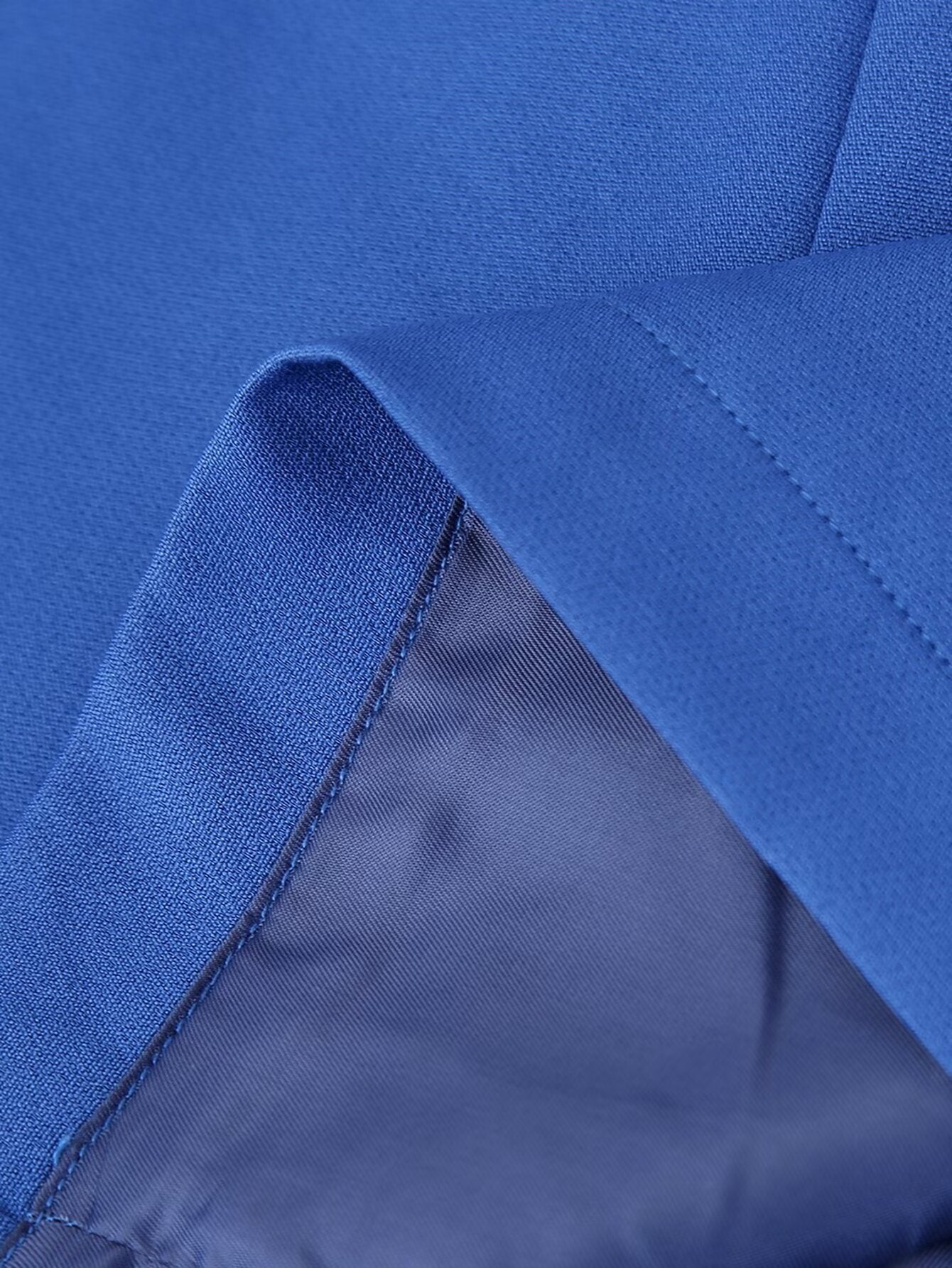 Blue Cross-Back A-Line Mini Dress