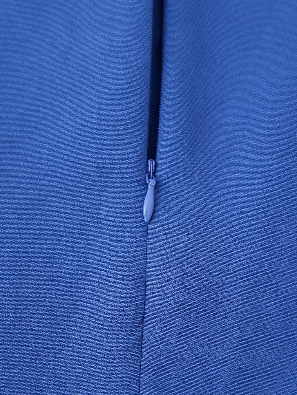 Blue Cross-Back A-Line Mini Dress