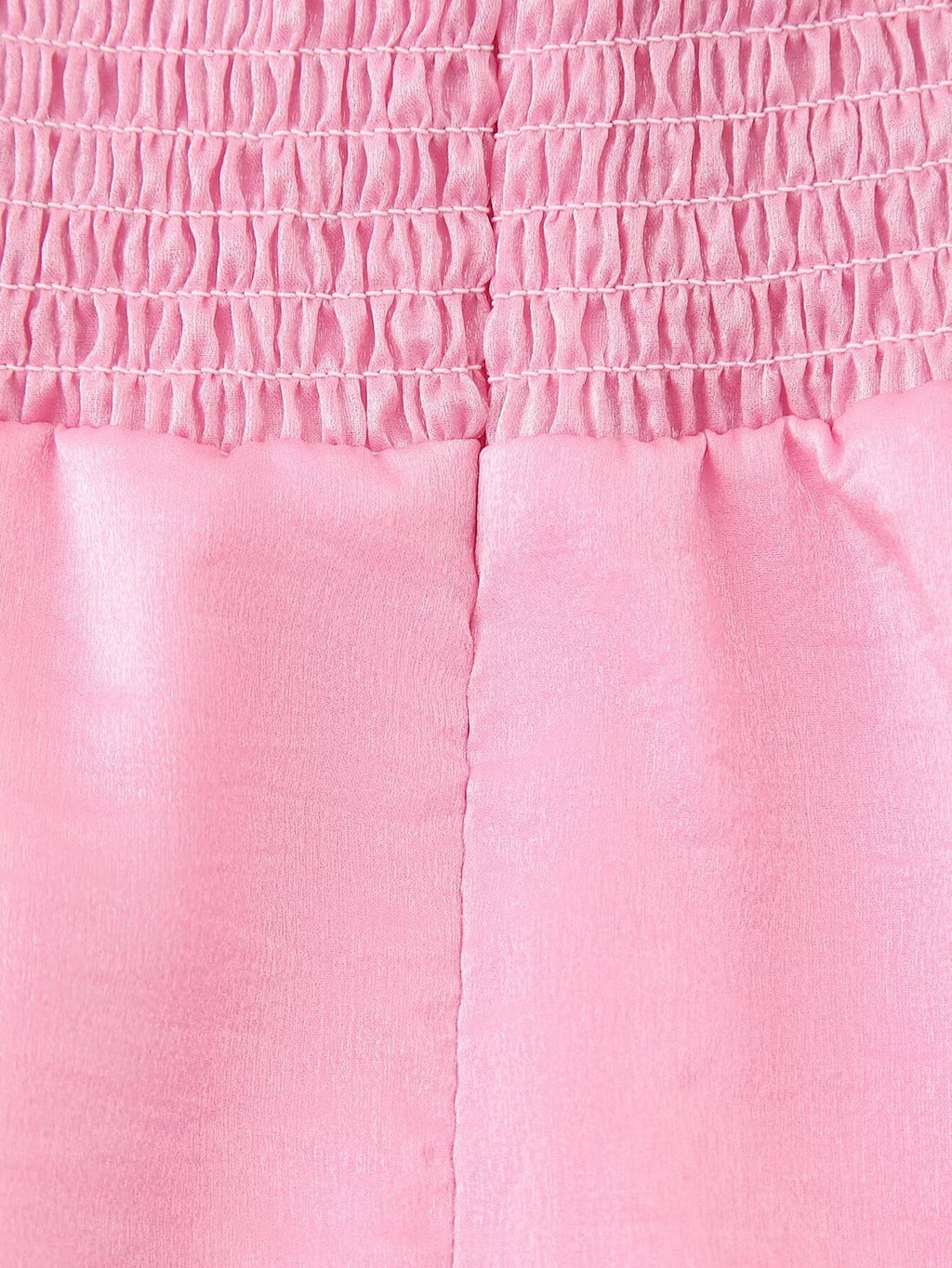Pink V-Neck A-Line Mini Dress