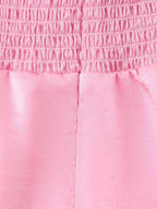Pink V-Neck A-Line Mini Dress