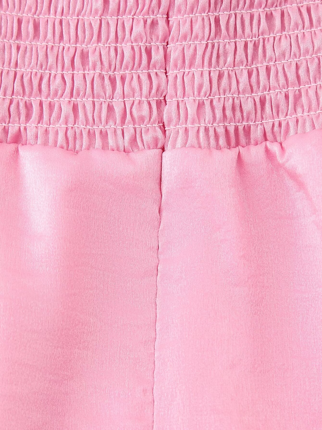 Pink V-Neck A-Line Mini Dress