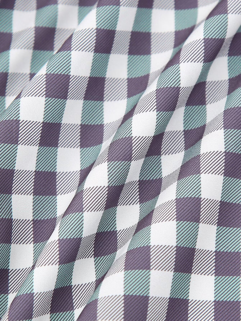 Women's Shirt Thousand Birds Black White Plaid Bell Sleeve Shirt