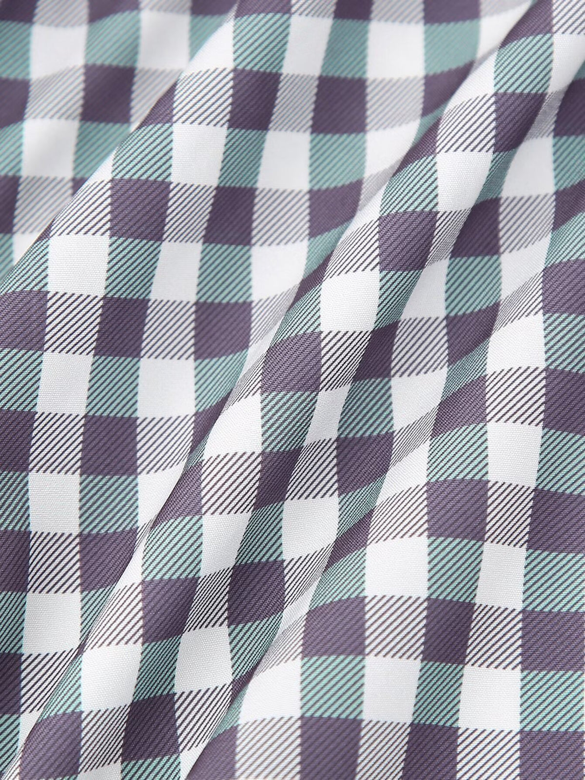 Women's Shirt Thousand Birds Black White Plaid Bell Sleeve Shirt
