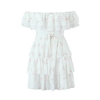 Women's Summer Full Body Lace Embroidered High Waist 3D Dress