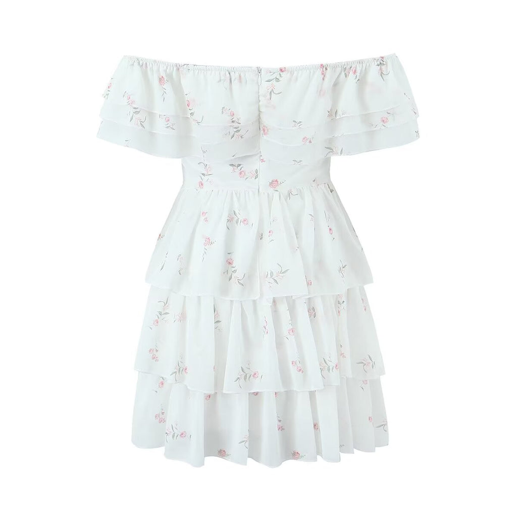 Women's Summer Full Body Lace Embroidered High Waist 3D Dress