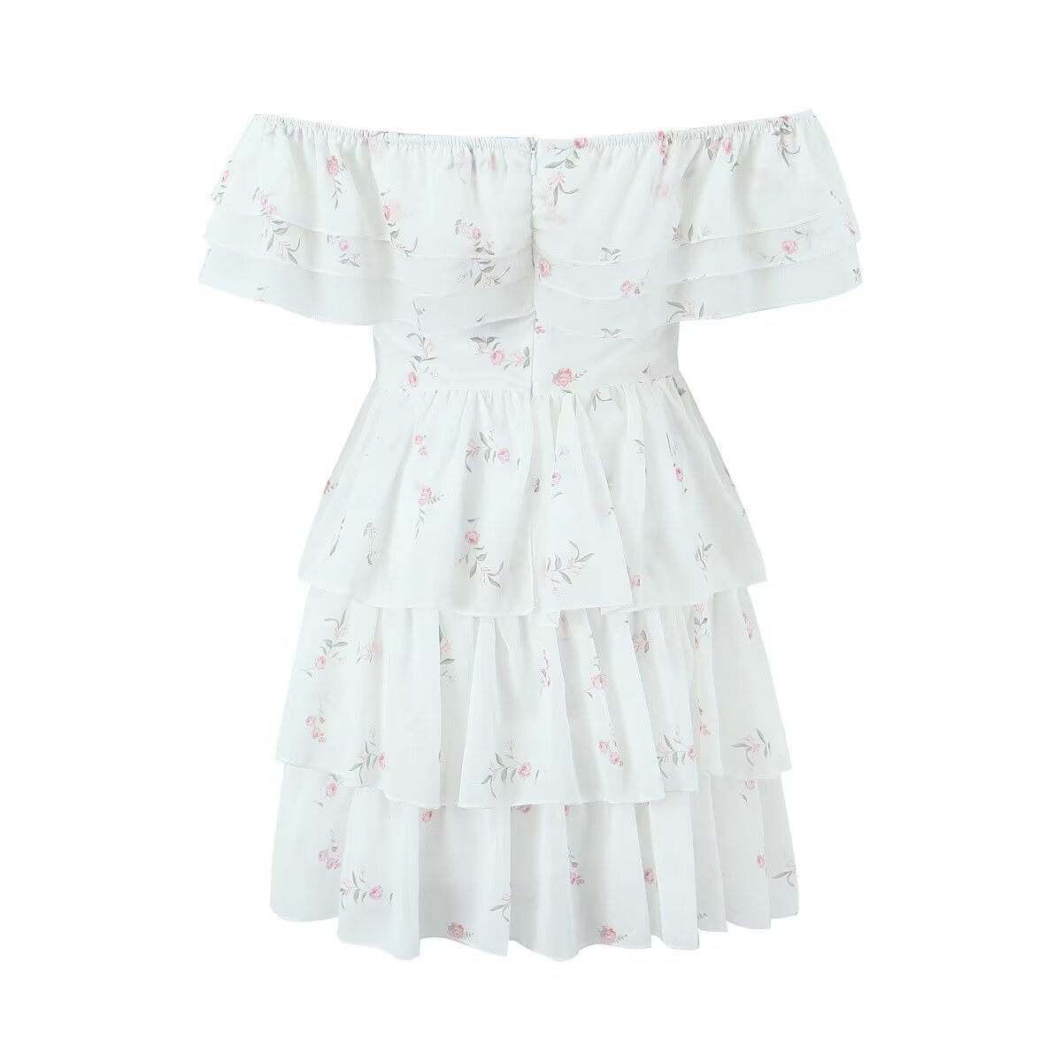 Women's Summer Full Body Lace Embroidered High Waist 3D Dress