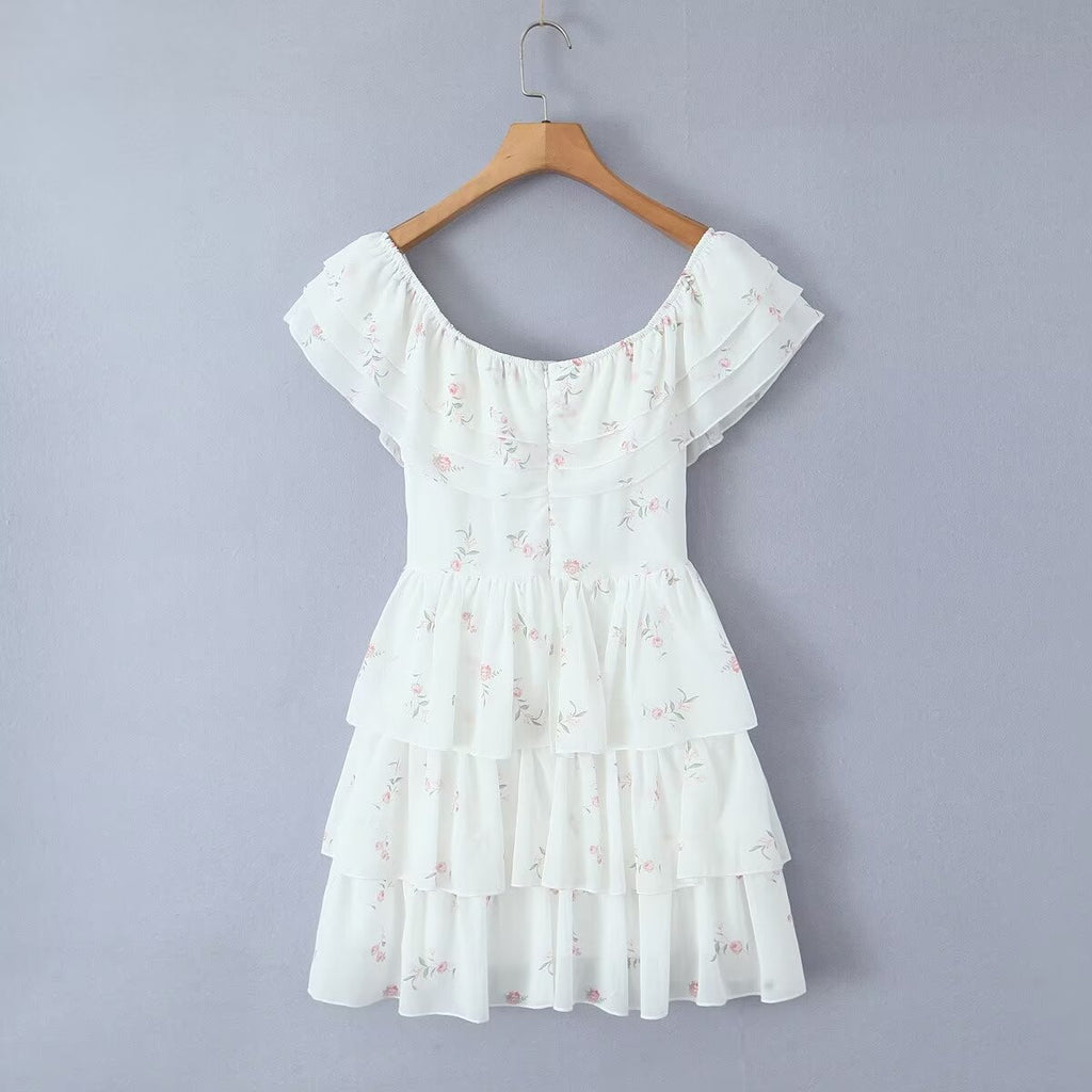 Women's Summer Full Body Lace Embroidered High Waist 3D Dress