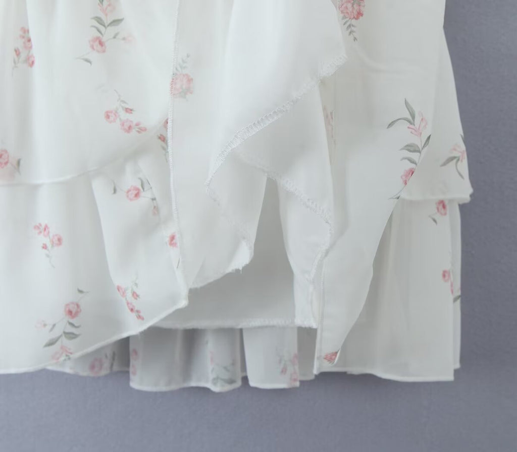 Women's Summer Full Body Lace Embroidered High Waist 3D Dress