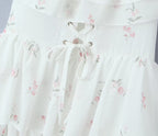 Women's Summer Full Body Lace Embroidered High Waist 3D Dress