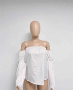 Off-Shoulder Street T Shirt