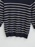 Women’s Contrast Stripe Knit Short Sleeve Top