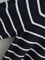 Women’s Contrast Stripe Knit Short Sleeve Top