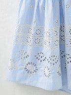 Embroidered Shirt Maxi Dress