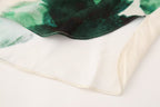 Women's Printing Dyeing Faux Silk Shirt Chiffon Long Sleeve Shirt