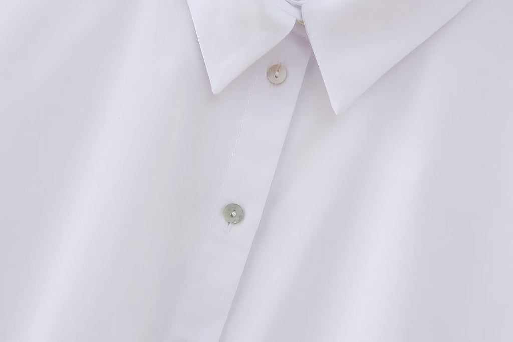 Women's French Hollow Out Cutout Embroidery Short Shirt
