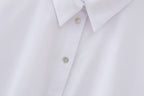 Women's French Hollow Out Cutout Embroidery Short Shirt