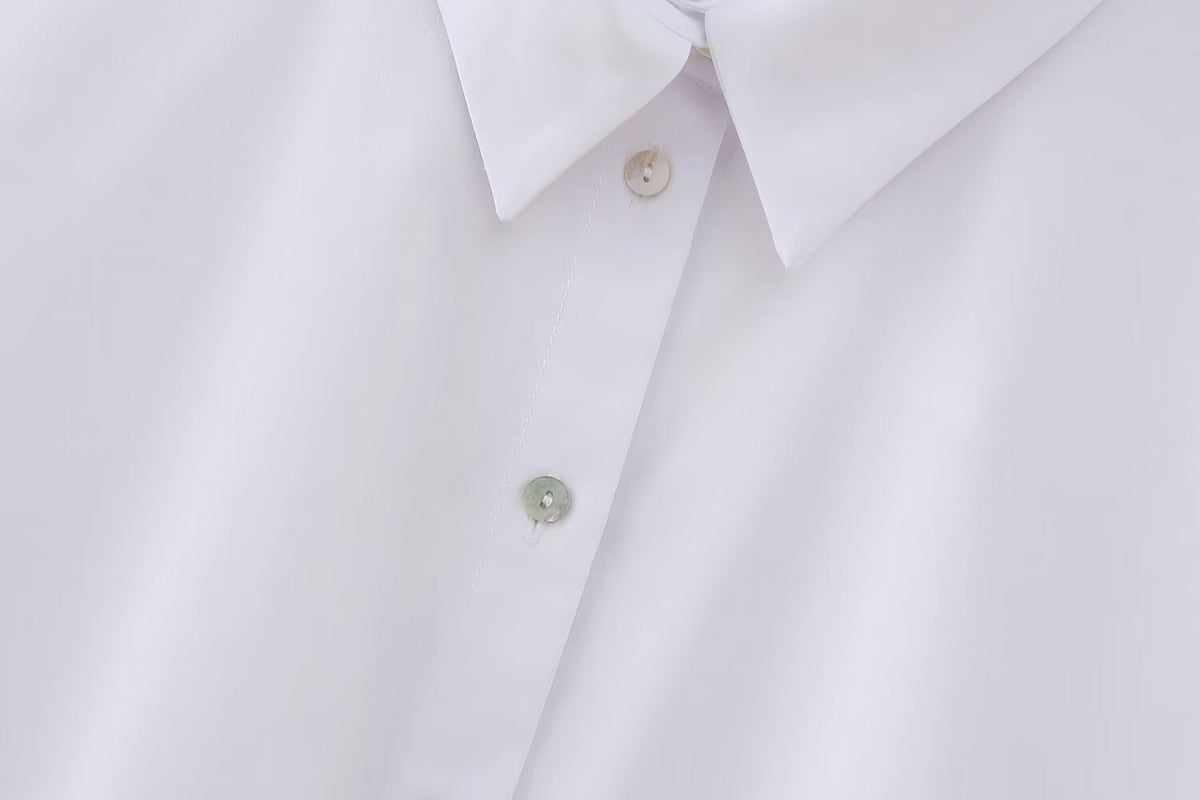Women's French Hollow Out Cutout Embroidery Short Shirt