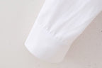 Women's French Hollow Out Cutout Embroidery Short Shirt