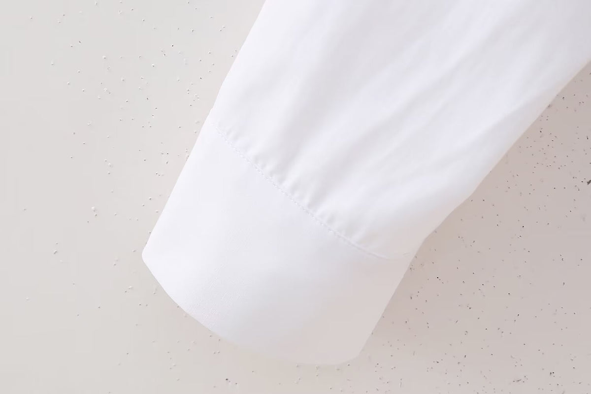 Women's French Hollow Out Cutout Embroidery Short Shirt