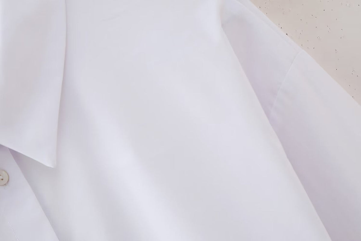 Women's French Hollow Out Cutout Embroidery Short Shirt