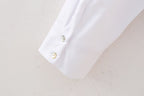 Women's French Hollow Out Cutout Embroidery Short Shirt