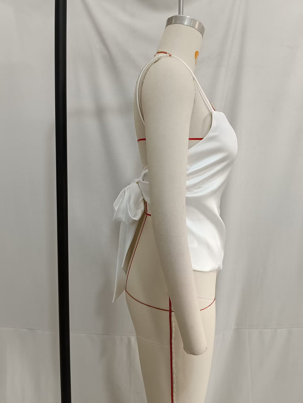Women's Solid Color Slim Back Strap Decorative Sling