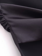 Women's Solid Color Slim Back Strap Decorative Sling