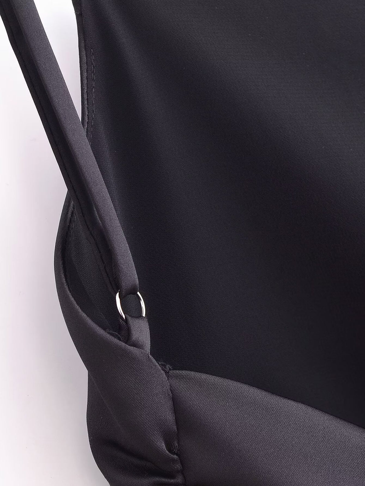 Women's Solid Color Slim Back Strap Decorative Sling