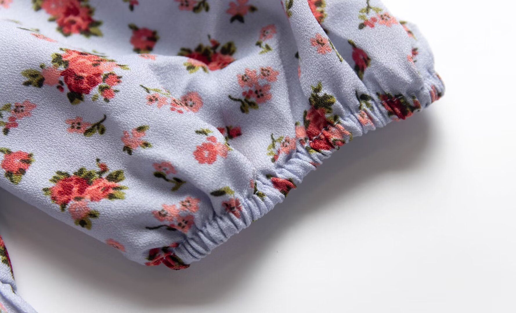 Floral Square-Neck Puff-Sleeve Mini Dress