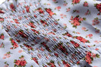 Floral Square-Neck Puff-Sleeve Mini Dress