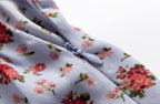 Floral Square-Neck Puff-Sleeve Mini Dress