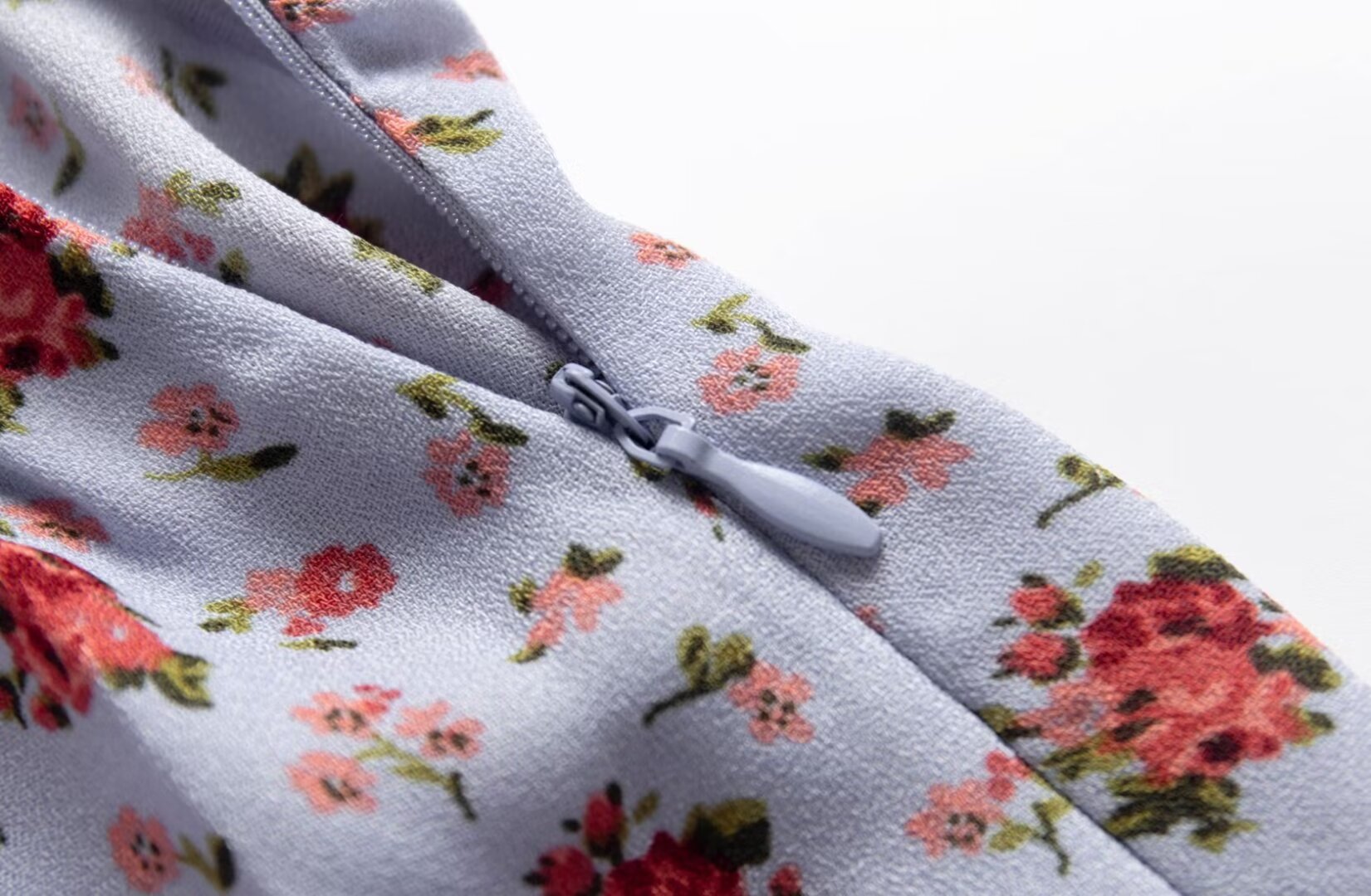 Floral Square-Neck Puff-Sleeve Mini Dress