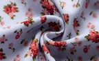 Women’s Multicolor Floral Smocked Spaghetti Strap Crop Camisole