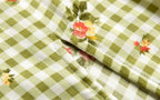 Women's Floral Plaid Lace Up Beach Dress