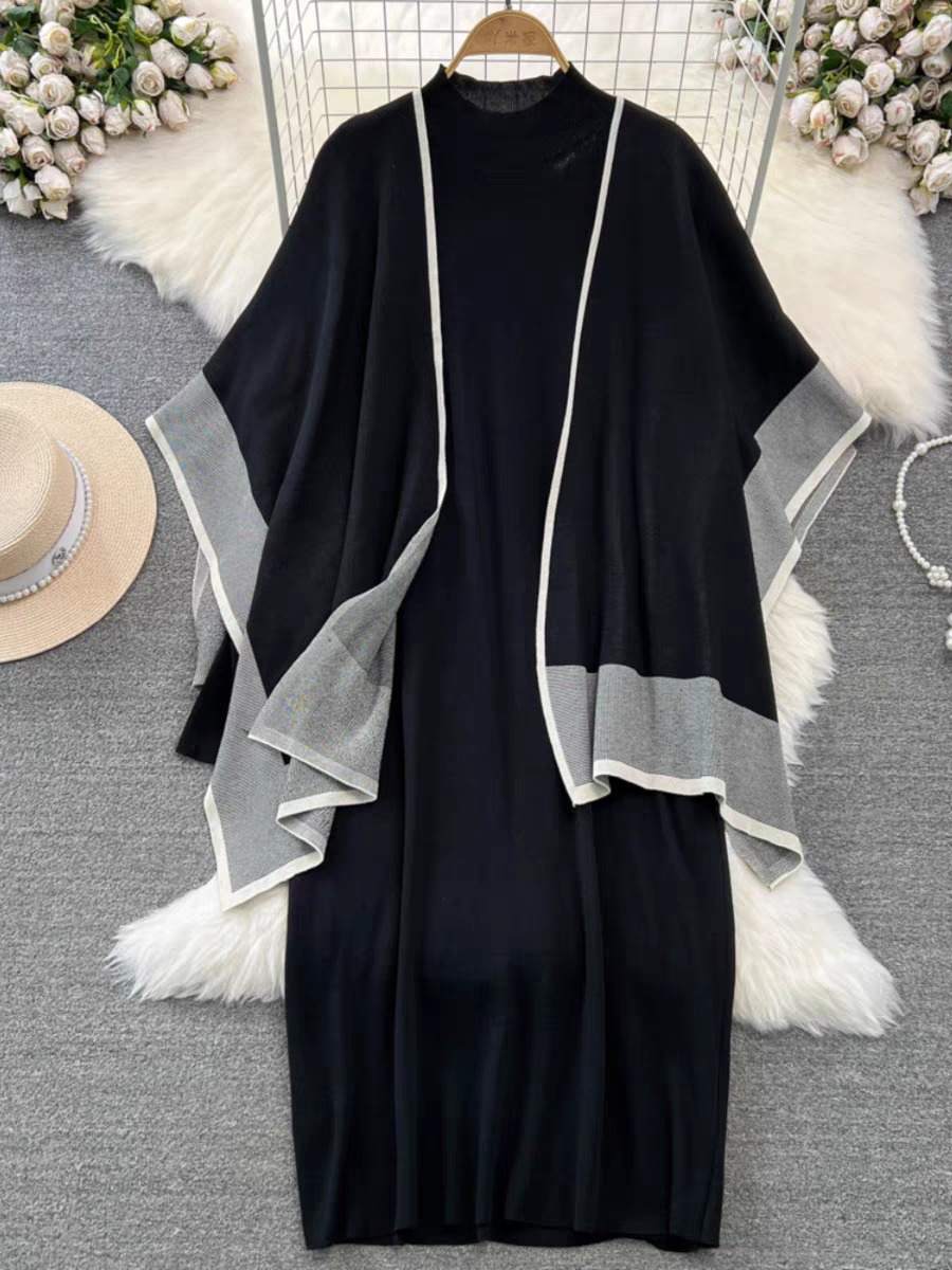 Women's Knit Two-Piece Dress Set