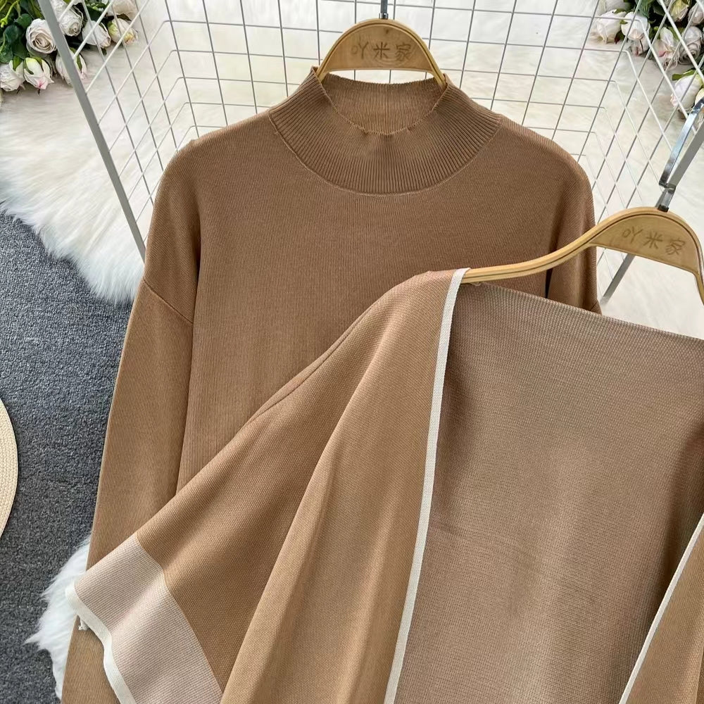 Women's Knit Two-Piece Dress Set